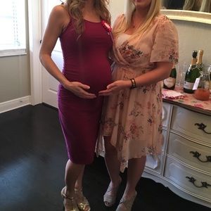 Isabel Maternity Pink Dress